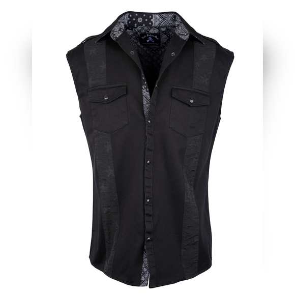 Dolls Kill Other - Men's sleeveless fashion shirt fade to black by rock  n soul